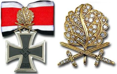 Рыцарский крест Железного креста с Золотыми Дубовыми Листьями, Мечами и Бриллиантами